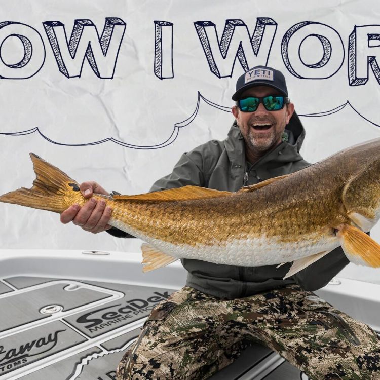 Bill Neff, head of marketing at Yeti, holding a fish